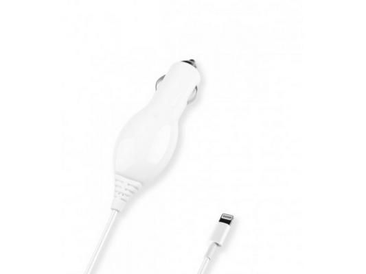 Автомобильное зарядное устройство Deppa 8-pin для Apple, 1A, белый (22125)