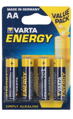 Батарейки Varta Energy LR6 AA 4 шт 4106213414