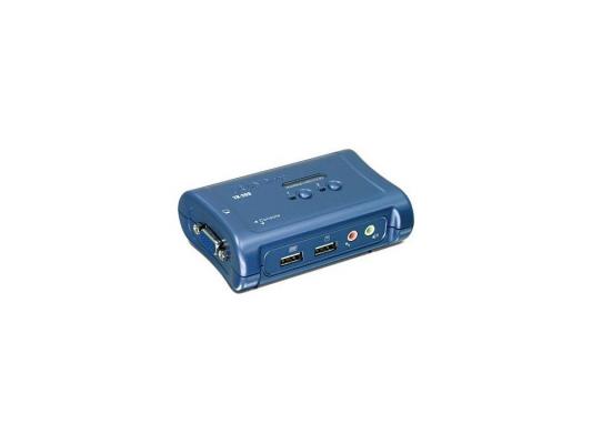 KВM коммутатор Trendnet TK-209K 2-портовый USB-переключатель клавиатура/видео/мышь с аудио