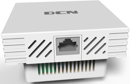 DCN new generation wifi6 in-wall AP, dual-band and total 4 spatial streams, 802.11a/b/g/n/ac/ax supported(2.4GHz:22, 5GHz 22), , fat/fit, Support 1 ports 100M/1000M Base-T downlink ports, support 1 port Giga uplink port, default no power adapter),  could be managed by DCN AP controller