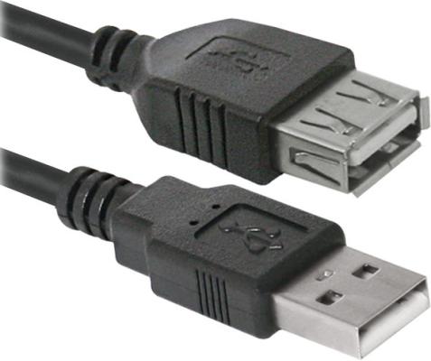 Кабель удлинитель Defender  USB02-06 USB2.0,AM-AF 1.8м, PolyBag