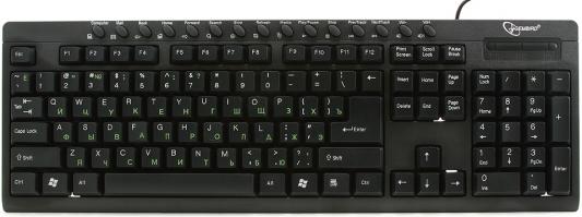 Клавиатура Gembird KB-8300UM-BL-R USB черный
