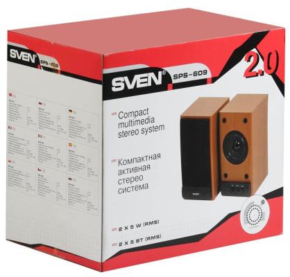 Колонки Sven SPS-609 (10 Вт), черный