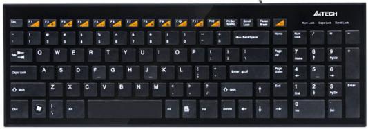 Клавиатура A4TECH KX-100 Slim USB черный