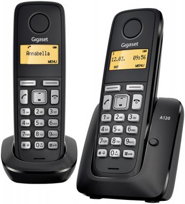 Телефон Gigaset А120 Duo Black (Dect, две трубки)