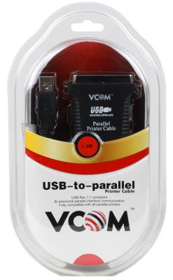 Кабель-адаптер USB AM <-> LPT (прямое подключение к LPT порту принтера) Vcom <VUS7052>