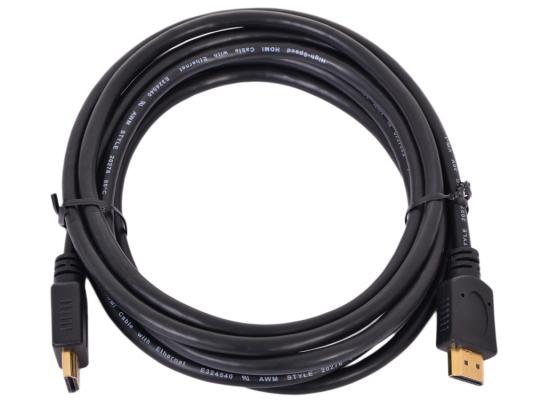 Кабель HDMI Gembird, 3.0м, v1.4, 19M/19M, черный, позол.разъемы, экран, пакет