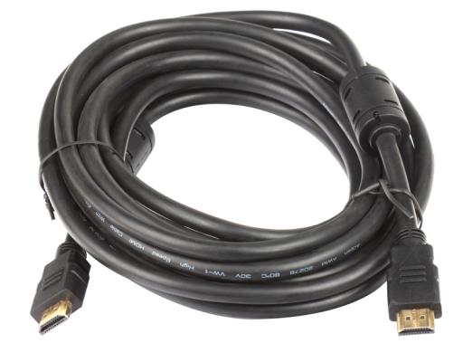 Фото - Кабель HDMI 5м AOpen ACG511D-5M круглый черный кабель hdmi 5м aopen acg711dw 5m круглый белый