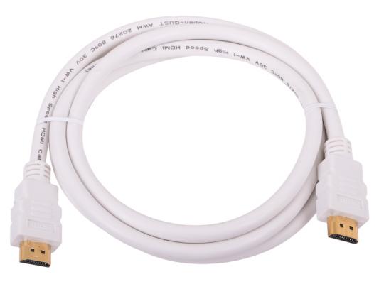 Фото - Кабель HDMI 1.8м AOpen ACG511W-1.8M круглый белый кабель hdmi 5м aopen acg711dw 5m круглый белый