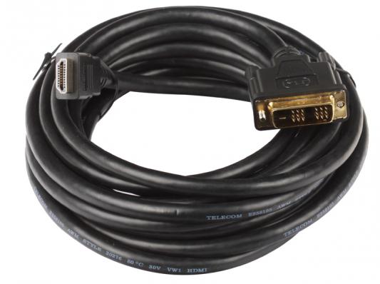 Кабель Telecom  HDMI to DVI-D (19M -19M) 5м   , с позолоченными контактами