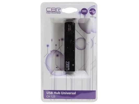 Концентратор USB 2.0 CBR  CH-123, 4 порта, USB 2.0