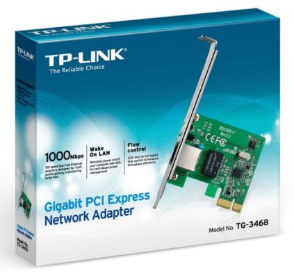 Сетевая карта TP-Link TG-3468 32bit Гигабитный сетевой адаптер PCI Express