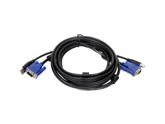 Набор кабелей D-Link DKVM-CU5 Набор кабелей USB, VGAx1 для DKVM-xU, KVM-221, 5m