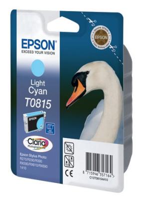 Картридж Epson Original T11154A10 (светло-голубой) (замена T0815)  для R270/390/RX590 повышенной емкости