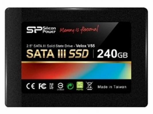 Твердотельный накопитель SSD 2.5" 240 Gb Silicon Power SP240GBSS3V55S25 Read 550Mb/s Write 450Mb/s TLC