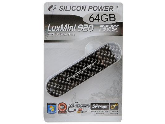 Флешка USB 64GB Silicon Power Luxmini 920 SP064GBUF2920V1X карбоновый