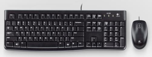 Клавиатура + мышь Logitech MK120 USB черный (920-002561)