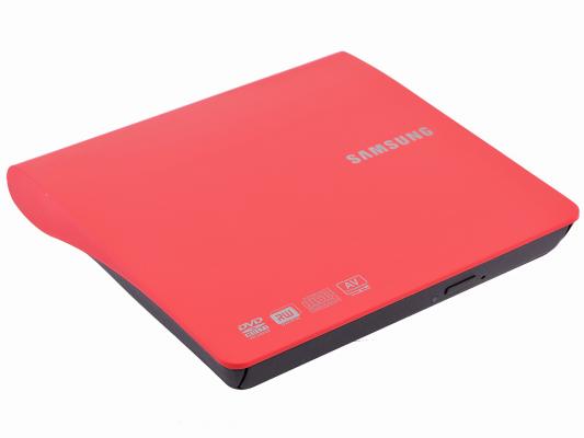 Привод внешний DVD±RW Samsung SE-208AB/TSRS Slim USB2.0 Retail красный