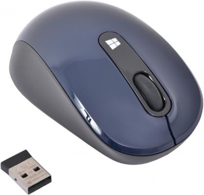 Мышь беспроводная Microsoft Sculpt Mobile Mouse синий USB