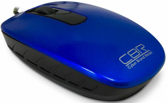 Мышь проводная CBR CM-150 синий USB