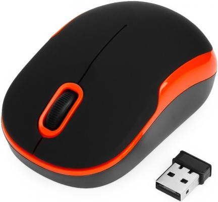 Мышь беспроводная Gembird MUSW-200BKO оранжевый чёрный USB