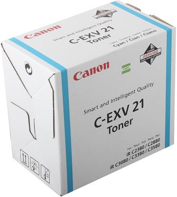 Тонер-картридж Canon C-EXV21C голубой для iRC2880/2880i/33803380i 14000стр.
