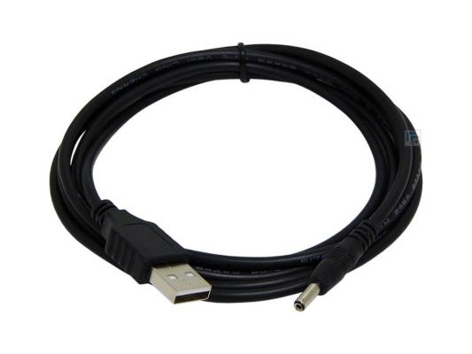 Кабель питания USB to DC 3.5мм 1.8м экран черный Gembird Pro для хабов CC-USB-AMP35-6