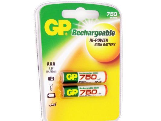 Аккумулятор GP GP75AAAHC-2CR2 750 mAh AAA 2 шт