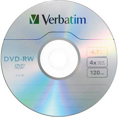 DVD-RW 4x 4.7Gb Jewel Serl Verbatim [43285/43485/43486]