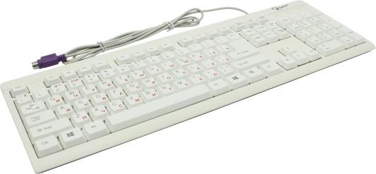 Клавиатура Gembird KB-8300-R PS/2 белый