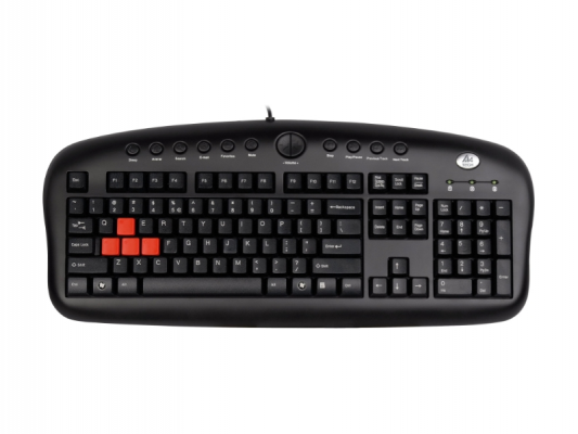 Клавиатура A4Tech KB-28G Gaming Keyboard PS/2, Black