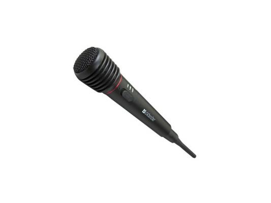 Микрофон DEFENDER MIC-142 динамический для караоке беспроводной пластик дистанция до 15м 64142