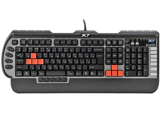 Клавиатура A4TECH X7-G800/MU PS/2 черный серебристый