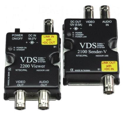 Комплект SC&T VDS 2100/2200 Передатчик VDS 2100 + Приемник VDS 2200 Передача по коаксиальному кабелю до 500 м