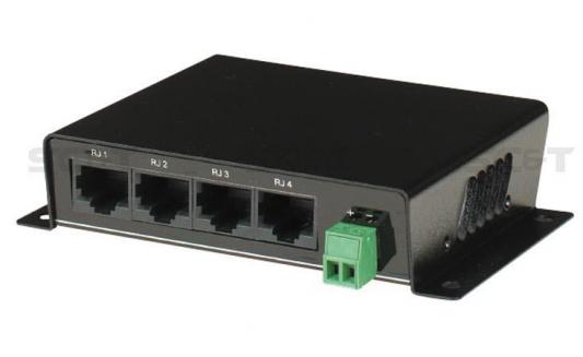 Приемопередатчик SC&T TTP444VPD 4-канальный для видеосигнала питания и сигнала управления RS-422 -485 по кабелю витой пары