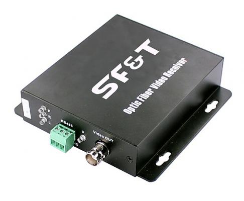 Приёмник оптический SF&T SFS10S5R для передачи 1 канала видео HD-SDI по одному волокну одномодового оптического кабеля до 20км
