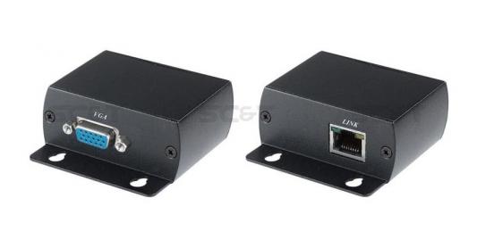 Комплект SC&T передатчик VE01HT+приёмник VE01HR  для передачи VGA-сигнала высокого разрешения по кабелю CAT5