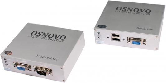 Комплект OSNOVO TA-VKM/3+RA-VKM/3 приемник + передатчик для передачи VGA/Клавиатура/Мышь до 100м