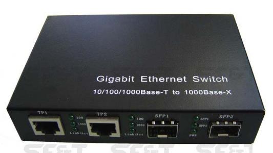 Коммутатор SF&T SF-G4M4T/W-N 4-х портовый Gigabit Ethernet коммутатор RJ45x2+LCx2 автоопределение скорости передачи 10/100/1000Мб/с и режимов работы дуплекс/полудуплекс многомодовый в комплекте БП и оптические адаптеры SFP-2шт