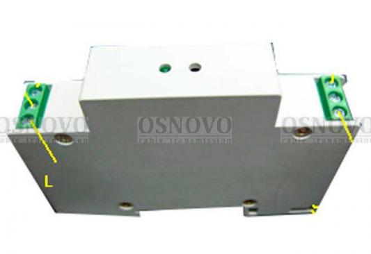 Устройство защиты OSNOVO SP-DCD/24 для цепей питания 24В на Din-рейку