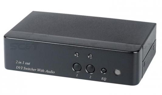 Коммутатор SC&T DS02A для DVI- и стерео аудиосигналов 2 входа DVI-I TRS 1 выход DVI-I TRS