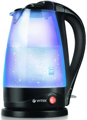 Чайник Vitek VT-1180(В) 2200 Вт чёрный 1.7 л пластик/стекло
