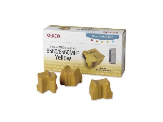 Набор твердочернильных брикетов Xerox 108R00766 для Phaser 8560 ColorStix ink sticks 3шт желтый 3000стр