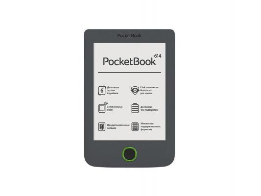 Электронная книга PocketBook 614 6" E-Ink Pearl 600x800 800Mhz 256Mb/4Gb серый