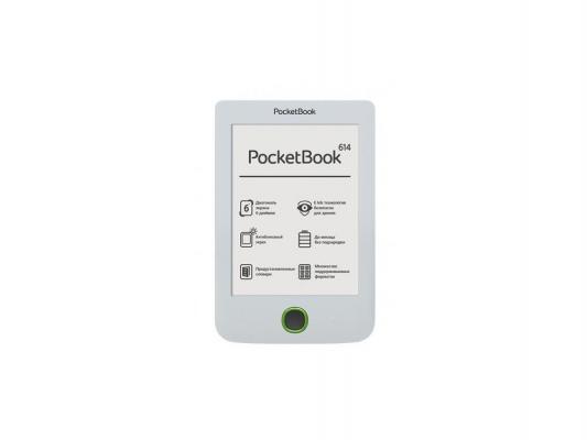 Электронная книга PocketBook 614 6" E-Ink Pearl 600x800 800Mhz 256Mb/4Gb белый