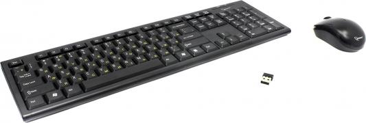 Клавиатура + Мышь Gembird KBS-7000, 2.4ГГц/10м, мини-приемник- USB