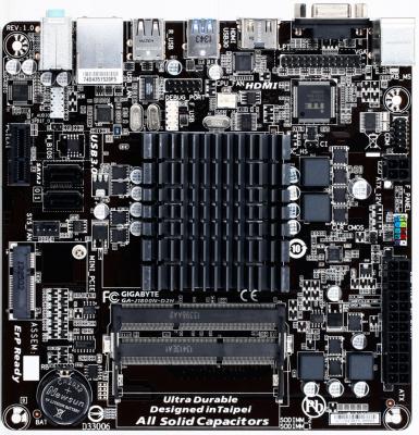 Материнская плата GigaByte GA-J1800N-D2H с процессором Intel J1800 2xDDR3 1xPCI-E 1x 2xSATA II mini-ITX Retail