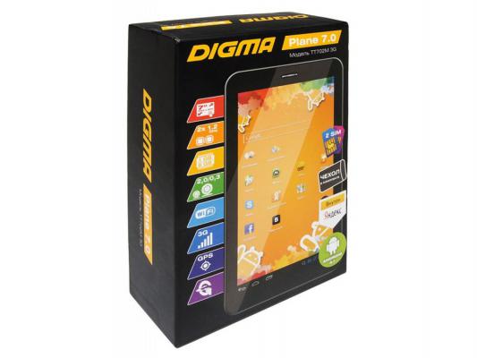 Планшет Digma Plane 7.0 3G TT702M 3G Car kit 7" TFT 1024x600 Cortex A9 1.2GHz 8Gb 3G WiFi BT Android 4.1 черный 790385