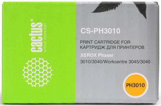 Тонер-картридж Cactus CS-PH3010 черный для Xerox Phaser 3010/WorkCentre 3045 1000стр.