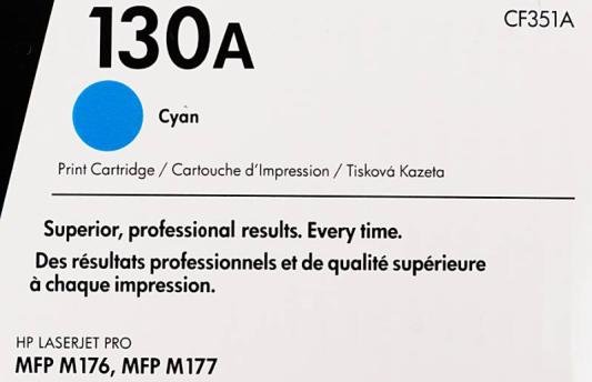 Тонер HP CF351A CF351A CF351A для HP Color LaserJet Pro MFP M176n Color LaserJet Pro MFP M177fw 1000 Голубой